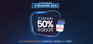 waipu.tv: Cyberweek-Deal mit 50 Prozent Rabatt – nur 6,50 Euro pro Monat!