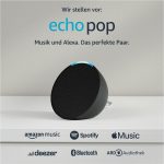 Echo Pop in vier verschiedenen Farben (Kompakter und smarter Bluetooth-Lautsprecher)