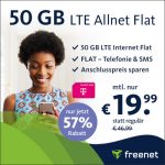 Tarifkracher: 50 GB Telekom Allnet Flat für 19,99€ und OHNE Anschlusspreis!