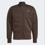 Schokobraune Eleganz mit der Adidas Fleece Trainingsjacke – Jetzt zum halben Preis, süßer gehts nicht!