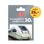 Die Deutsche Bahn Geschenkkarte – Jetzt für nur 26 Euro!