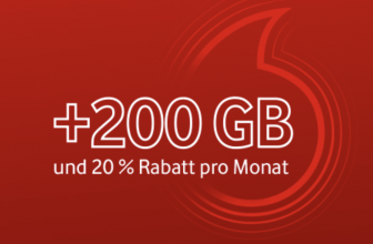 Vodafone Aktion: 200GB monatlich zusätzliches Datenvolumen pro Monat im GigaMobil M / L (auch Young L)