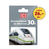 Die Deutsche Bahn Geschenkkarte – Jetzt für nur 26 Euro!