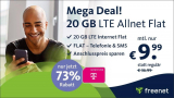 Nur 9,99 Euro: Tiefpreis für 20 GB-Allnet-Flat im Telekom-Netz!