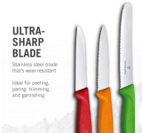 Victorinox 3-tlg Gemüsemesser-Set Swiss Classic – Küchenmesser, Obstmesser – Swiss Made – MultiColor
