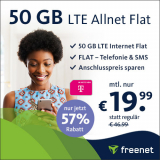 Tarifkracher: 50 GB Telekom Allnet Flat für 19,99€ und OHNE Anschlusspreis!