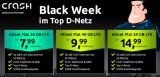 Black Friday bei crash: 30GB Tarif für 7,99€ / Monat mit 50 Mbit/s + Allnet- & SMS-Flat | 40GB für 9,99€ | 50GB für 14,99€