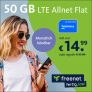 Tarifkracher: 50GB LTE Allnet Flat für nur 14,99 Euro im Monat bei freenet