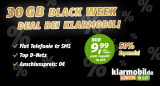 Tarif-Knaller bei klarmobil: 30 GB Allnet-Flat für 9,99 Euro im Black-Week-Deal!
